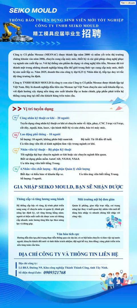Tuyển dụng sinh viên mới tốt nghiệp