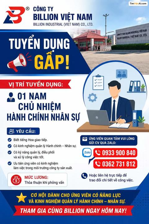 Chủ nhiệm Hành chính Nhân sự