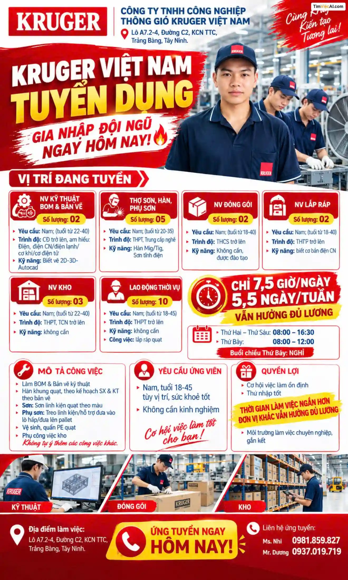 Tuyển dụng gia nhập đội ngũ ngay hôm nay!