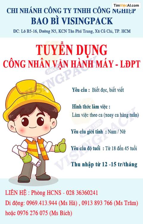 Công nhân vận hành máy - LĐPT