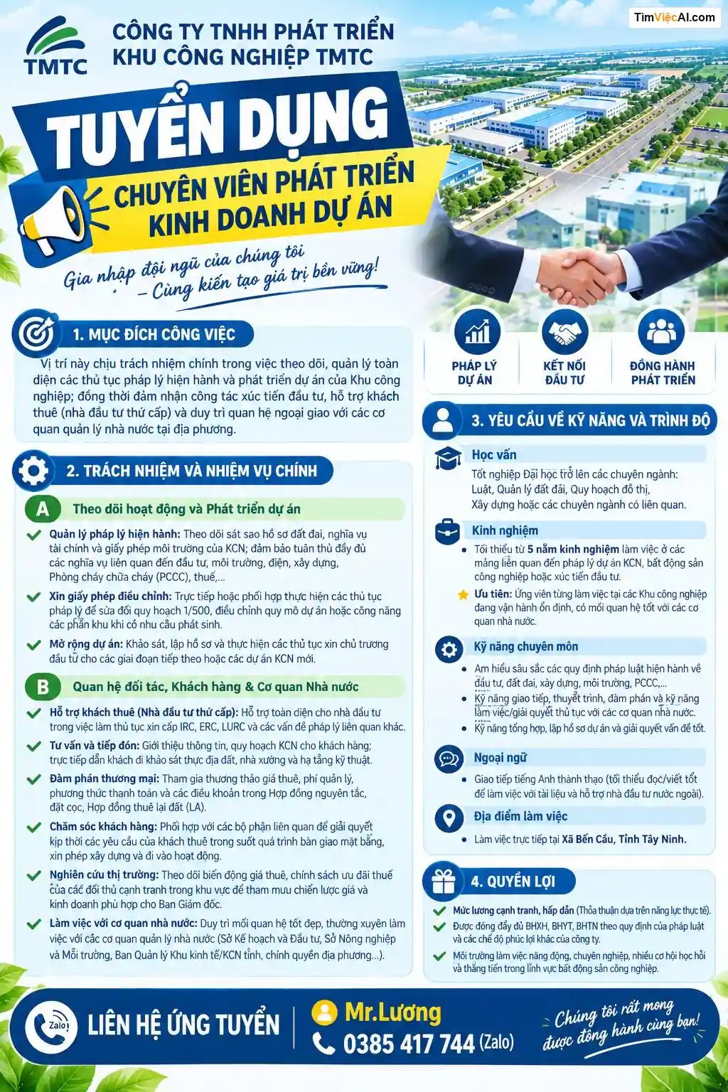 Chuyên viên phát triển kinh doanh dự án