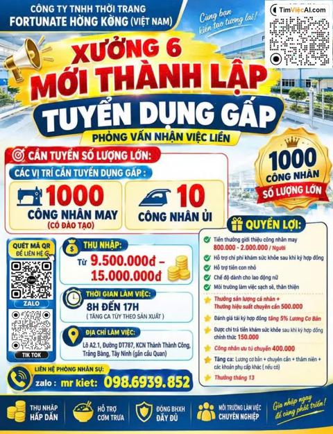 Tuyển dụng gấp
