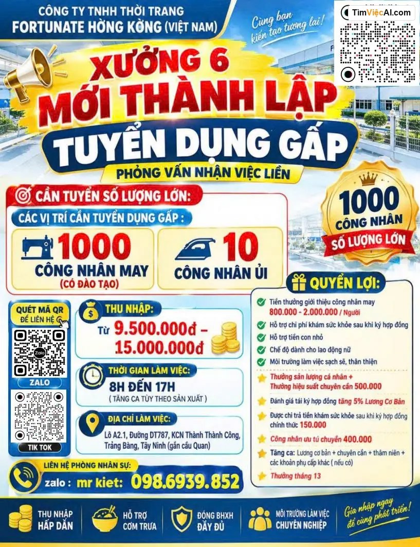 Tuyển dụng gấp