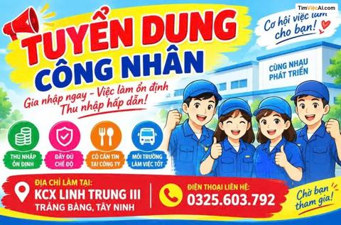 Tuyển dụng công nhân