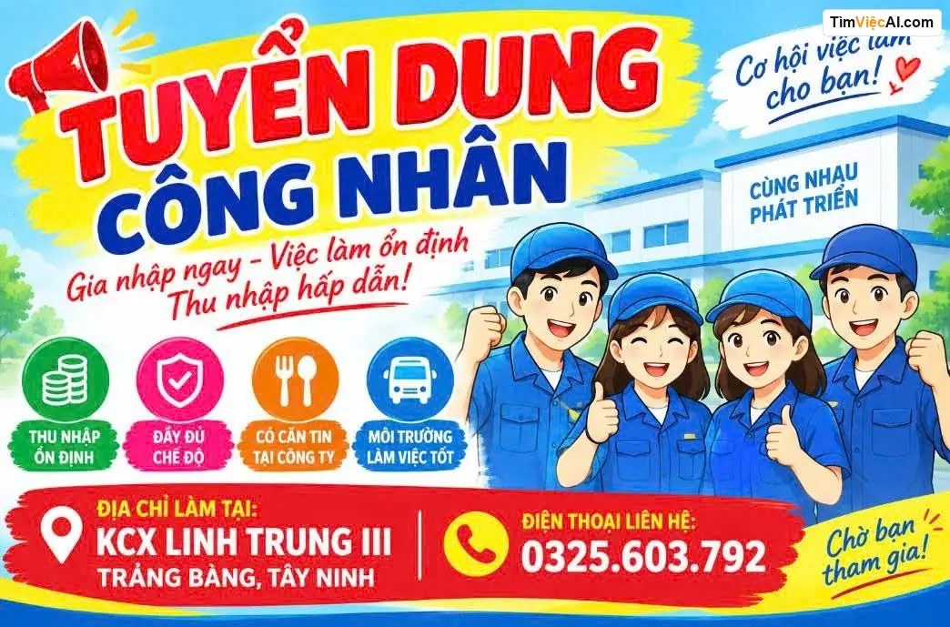 Tuyển dụng công nhân